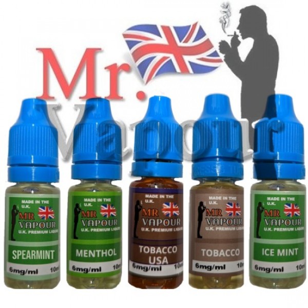 Mr Vapour UK Premium Eliquids 10ml 18MG