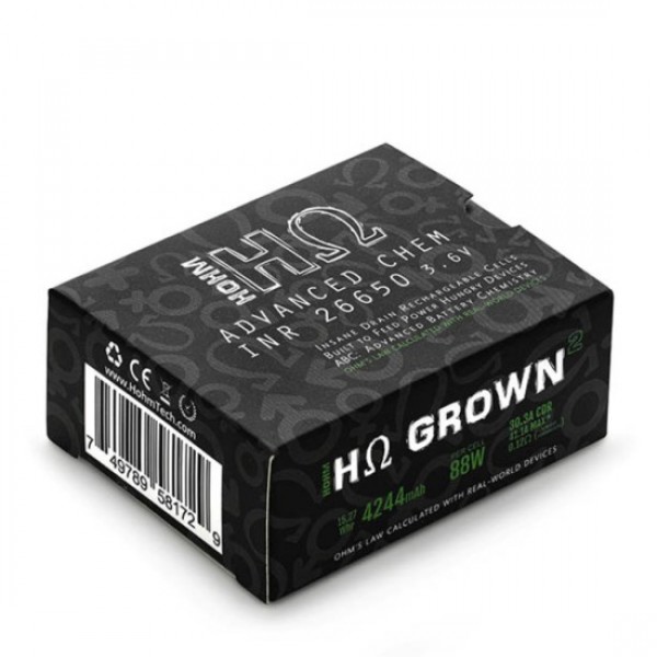 Hohm Tech Grown 26650 Battery 4244mAh 30.3A