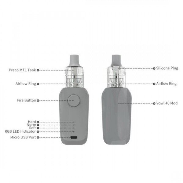 Vlit Vape VOWL 40 Vzone Preco 2 Vape Kit 1600mAh