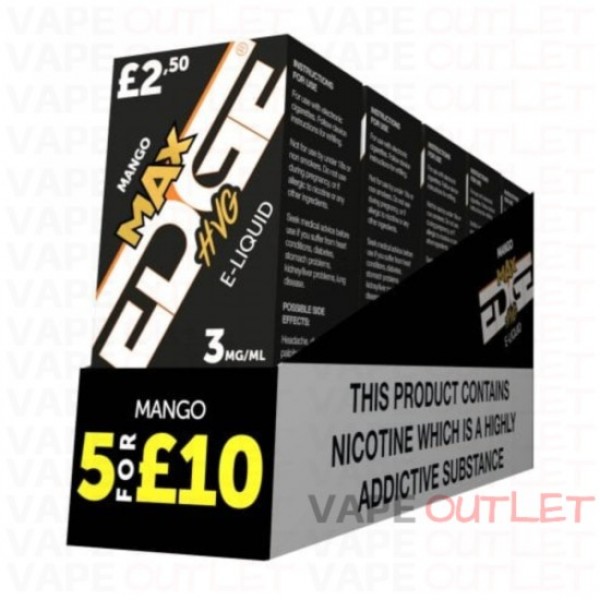 EDGE MAX Eliquid MANGO MENTHOL ICE 3MG 10ml