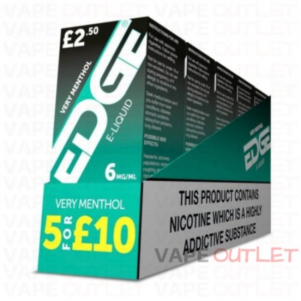 EDGE Eliquid VERY MENTHOL 10ml