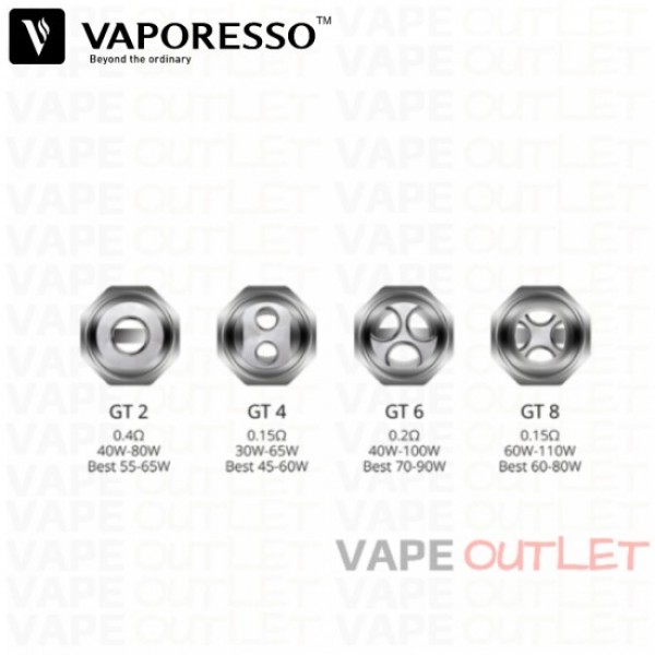 Vaporesso GT Cores Vape Coils 3Pcs