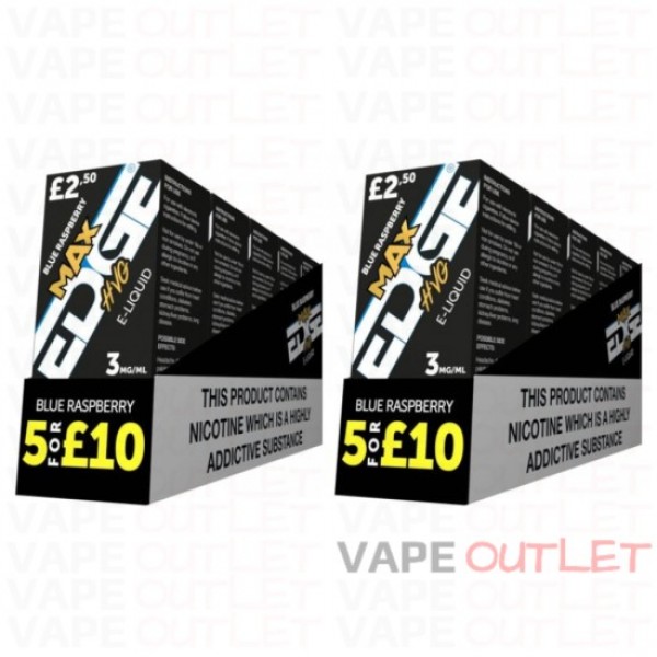 EDGE MAX Eliquid BLUE RASPBERRY 3MG 10-PACK