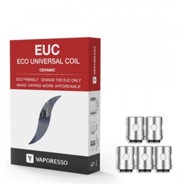 VAPORESSO EUC ECO UNIVERSAL CERAMIC VAPE COILS 5PCS