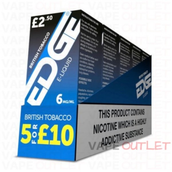 EDGE Eliquid BRITISH TOBACCO 5-PACK