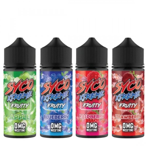 Syco Xtreme Fruity Eliquid Shortfills 120ml