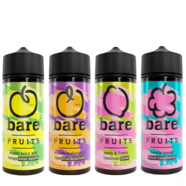 Bare Fruits Eliquid Shortfills 120ml