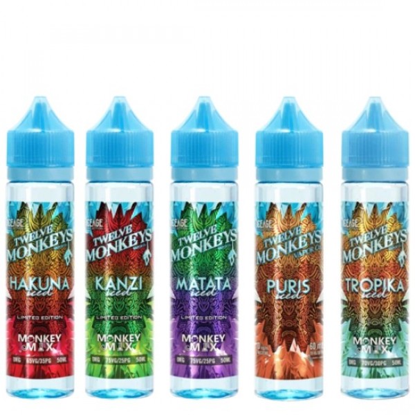 Twelve Monkeys Iced Eliquid Shortfills 60ml