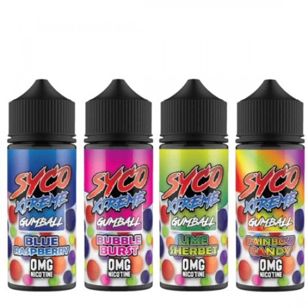 Syco Xtreme Gumball Eliquid Shortfills 120ml